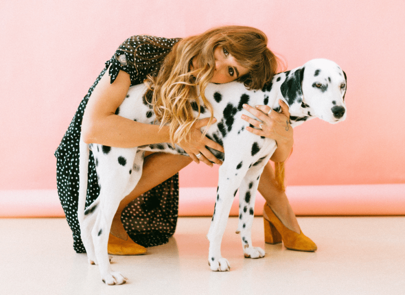 woman-hugging-dalmation